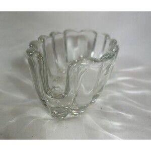 Vintage Princess House Crystal Spooner 5" Clear Glass Utensil Holder Heavy USA